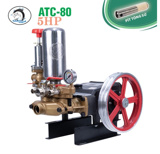 Đầu máy bơm xịt rửa xe pít tông sứ ATC-80 (5HP)