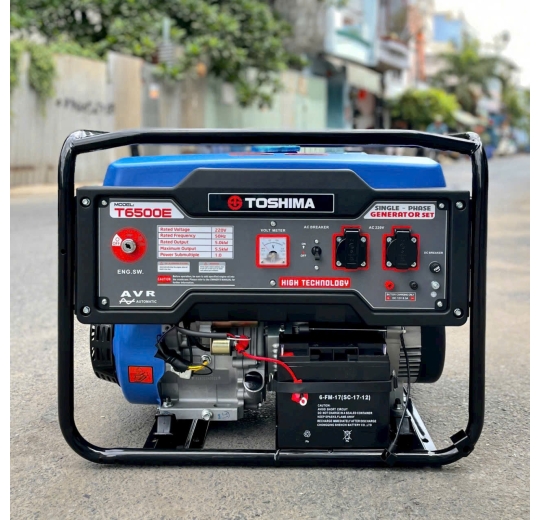 Máy phát điện chạy xăng Toshima T6500E
