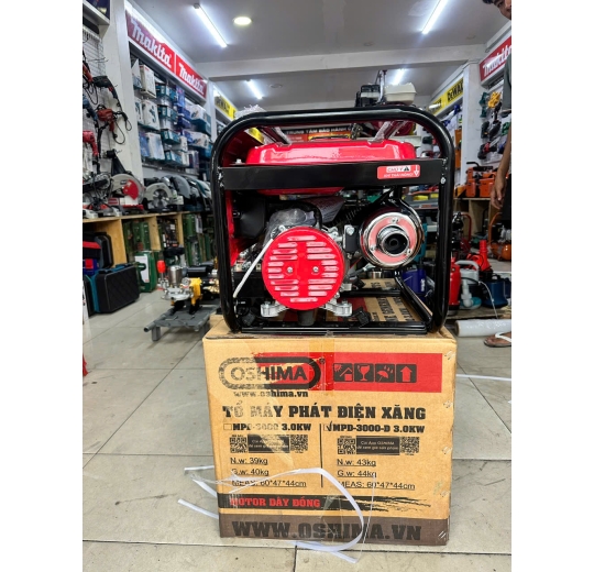 Máy phát điện chạy xăng MPD3000D 3KW - có đề