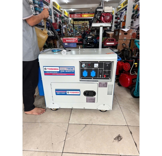 Máy phát điện chạy dầu Toshima  6,5KW